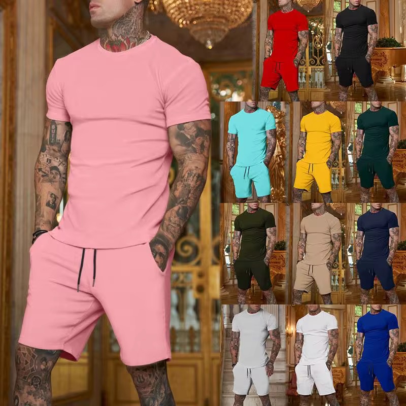 Men’s 2-Piece Summer T-Shirt & Shorts Set